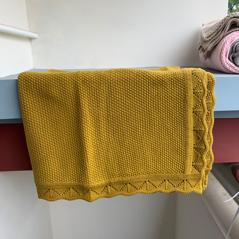 Couverture Bébé Tricotée Style Nordique