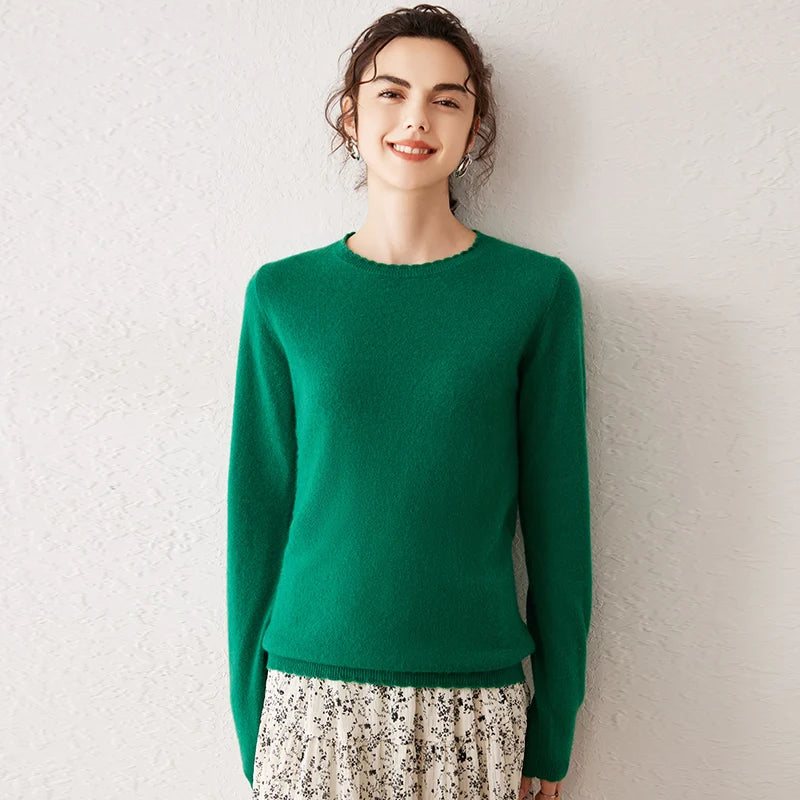 Pull Femme 100% Cachemire Basique
