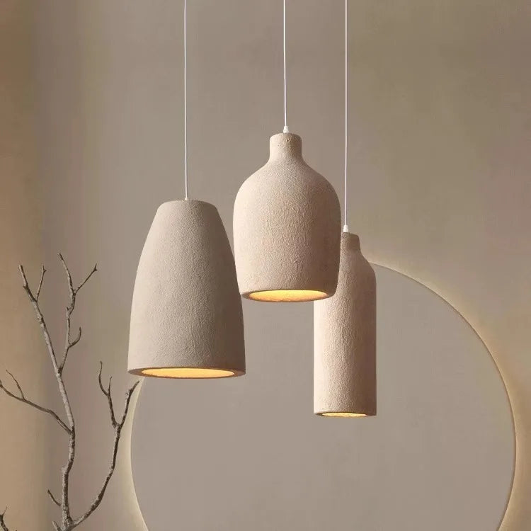 Suspension Wabi-Sabi Style Japonais - Luminaire Artisanal
