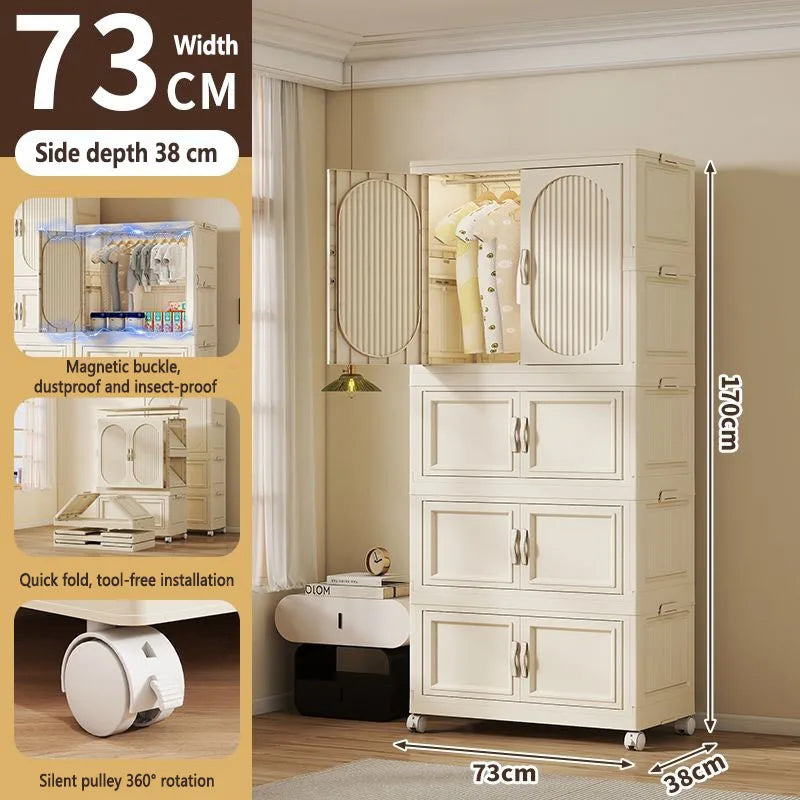 Armoire Pliable Enfant pour Vêtements et Jouets