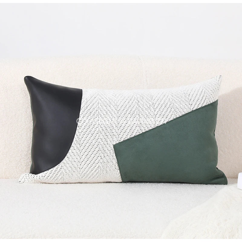 Housse de Coussin Fausse Fourrure Vert Sauge Inspiration Renaissance