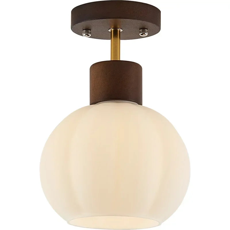 Lustre Bois Naturel Style Japonais Nordique Créatif