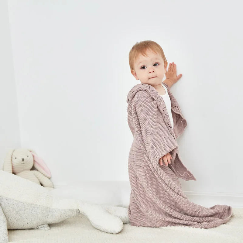 Couverture Bébé Tricotée Style Nordique