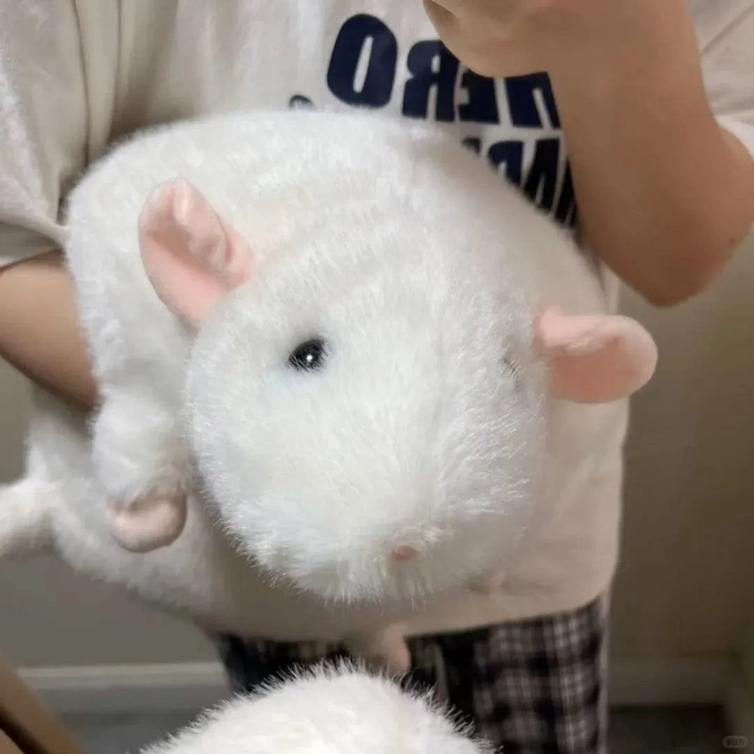 Cute 40/55/90cm Mouse Doll Cartoon Oversized Flower Branch Rat Doll Soft Plush Animal Figure Kids Gift Birthday Pet Cat Toy