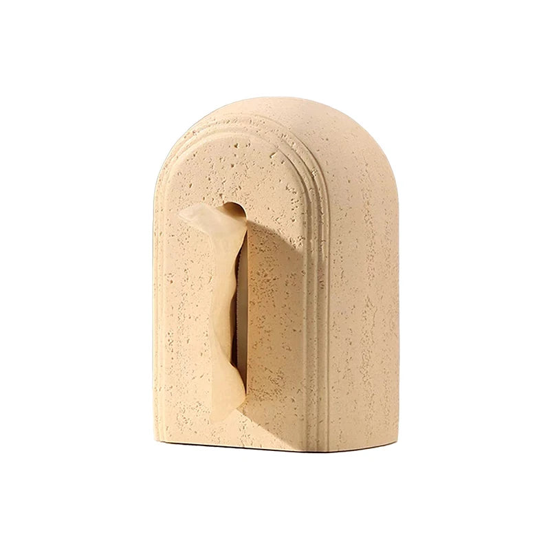 Vertical Tissue Box – Cream Luxe Style