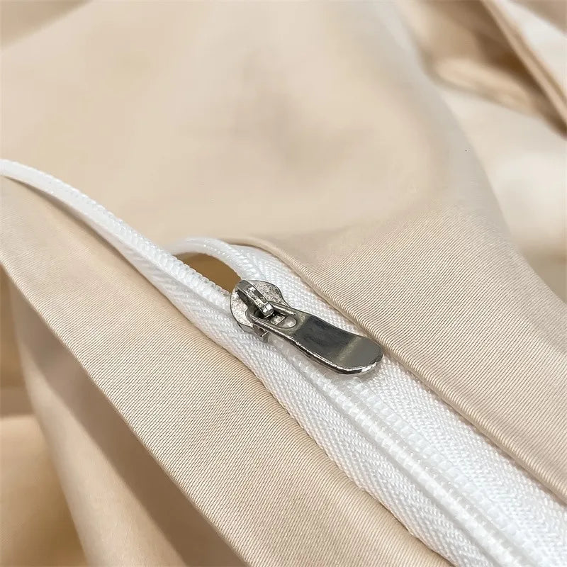 Parure de Lit Coton Égyptien 1000TC Ultra Douce 4 Pièces