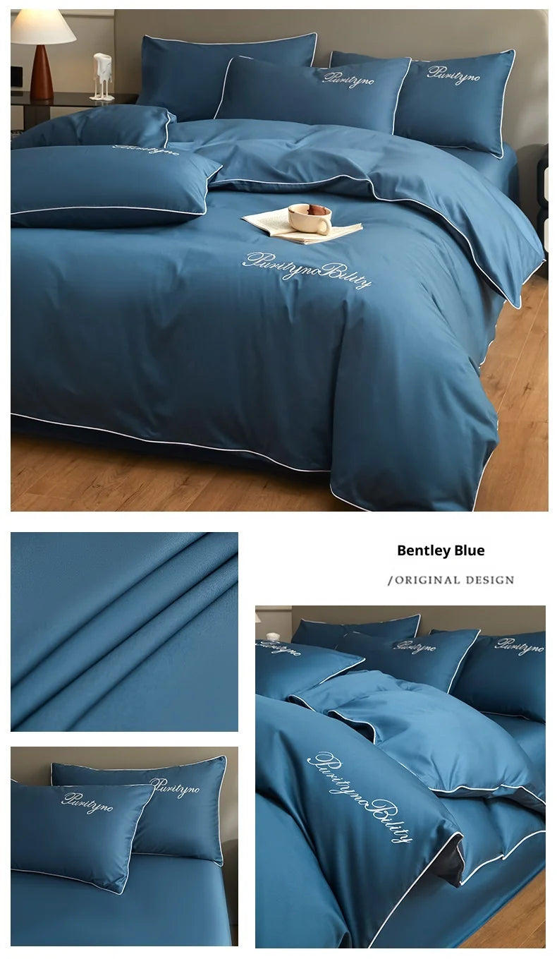 Set Housse de Couette Coton Égyptien avec Taies