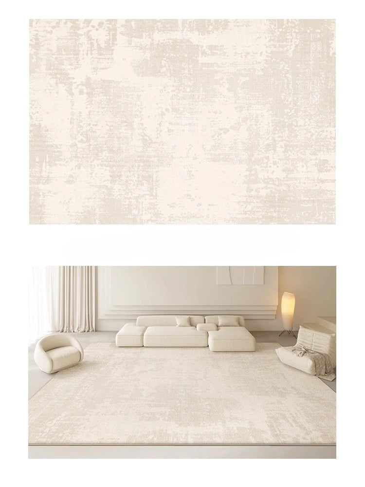 Grand Tapis Style Crème pour Salon et Chambre