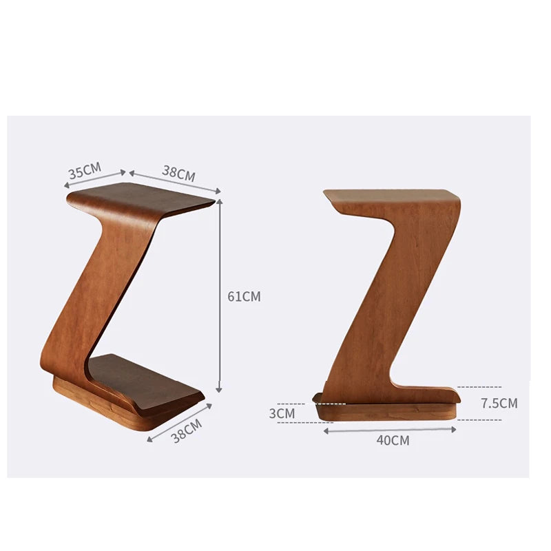 Table Basse Carrée en Bois Massif - Design Minimaliste