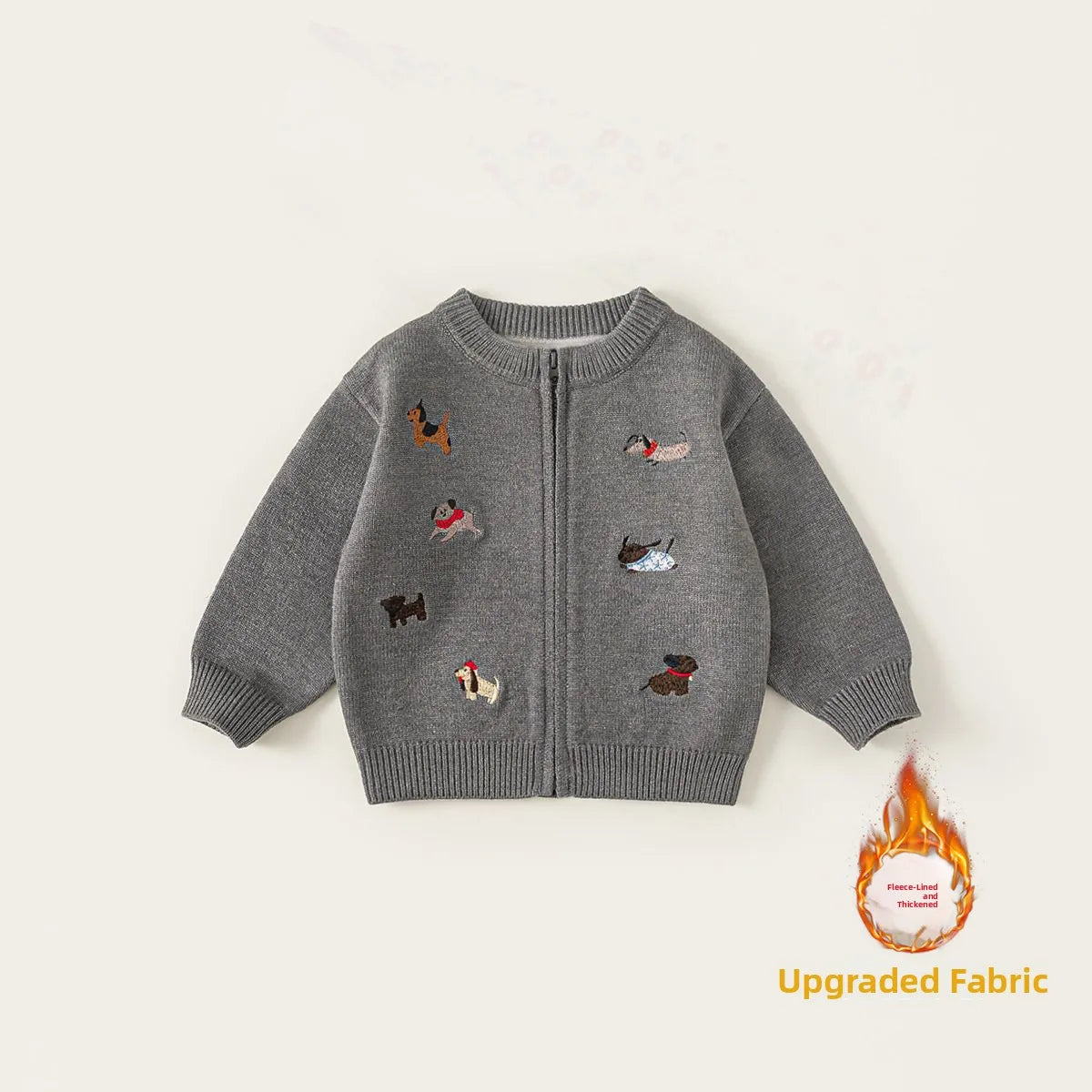 Cardigan Fille Tricoté Automne Manches Longues