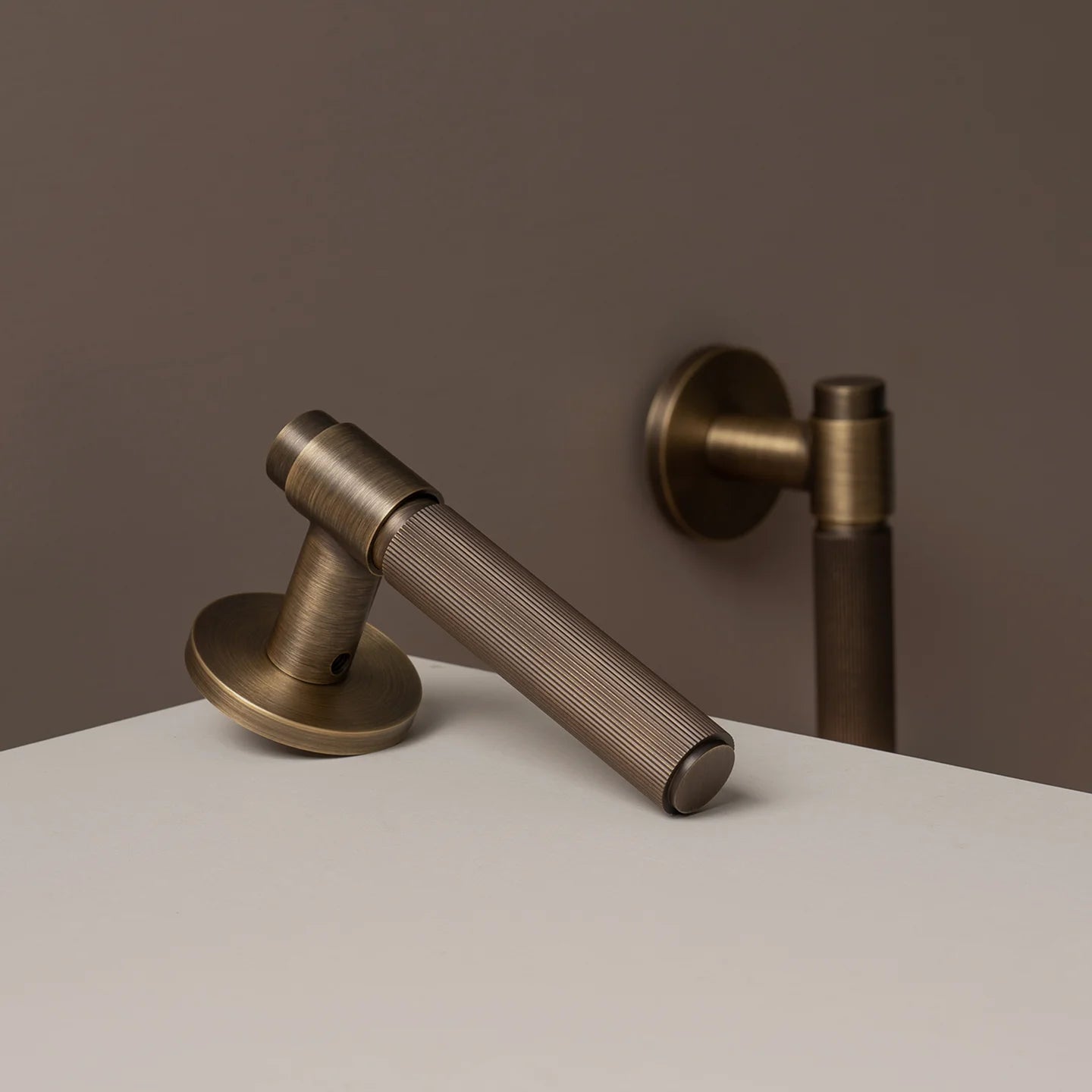 Brass Door Lock Set – Antique Bronze Hardware