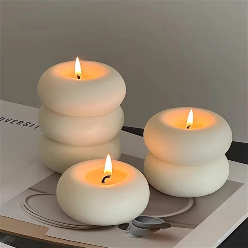 Bougie Parfumée Forme Donut Artisanale
