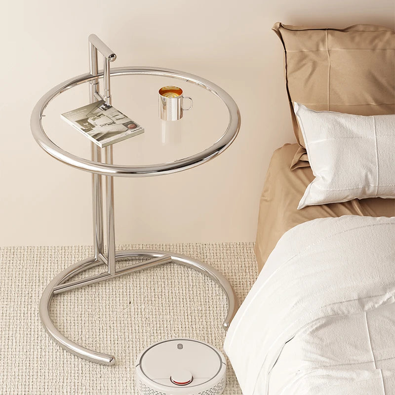 Table Basse Relevable en Verre - Design Marocain Moderne