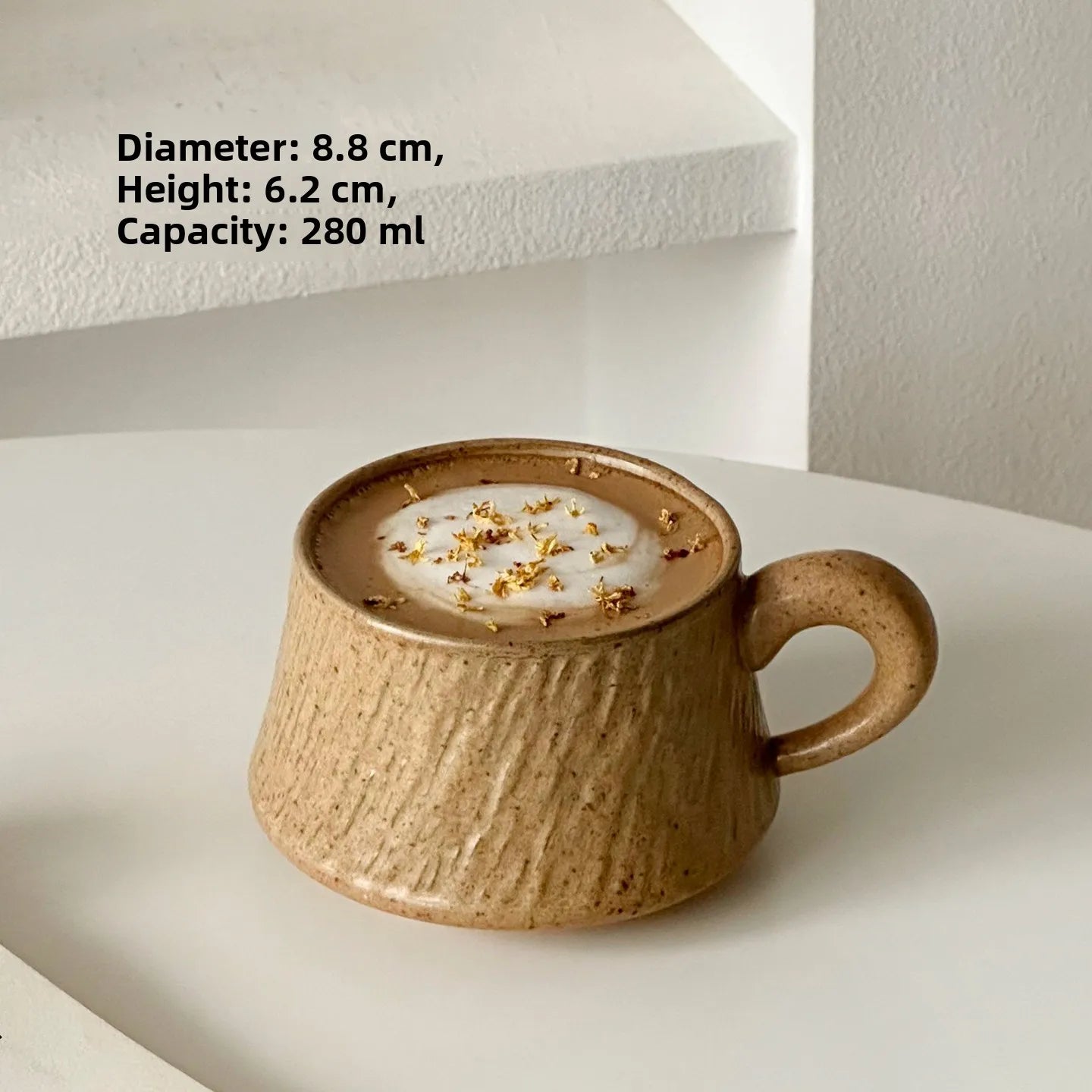 Ensemble Tasse et Assiette Rétro Haute Gamme Latte Art