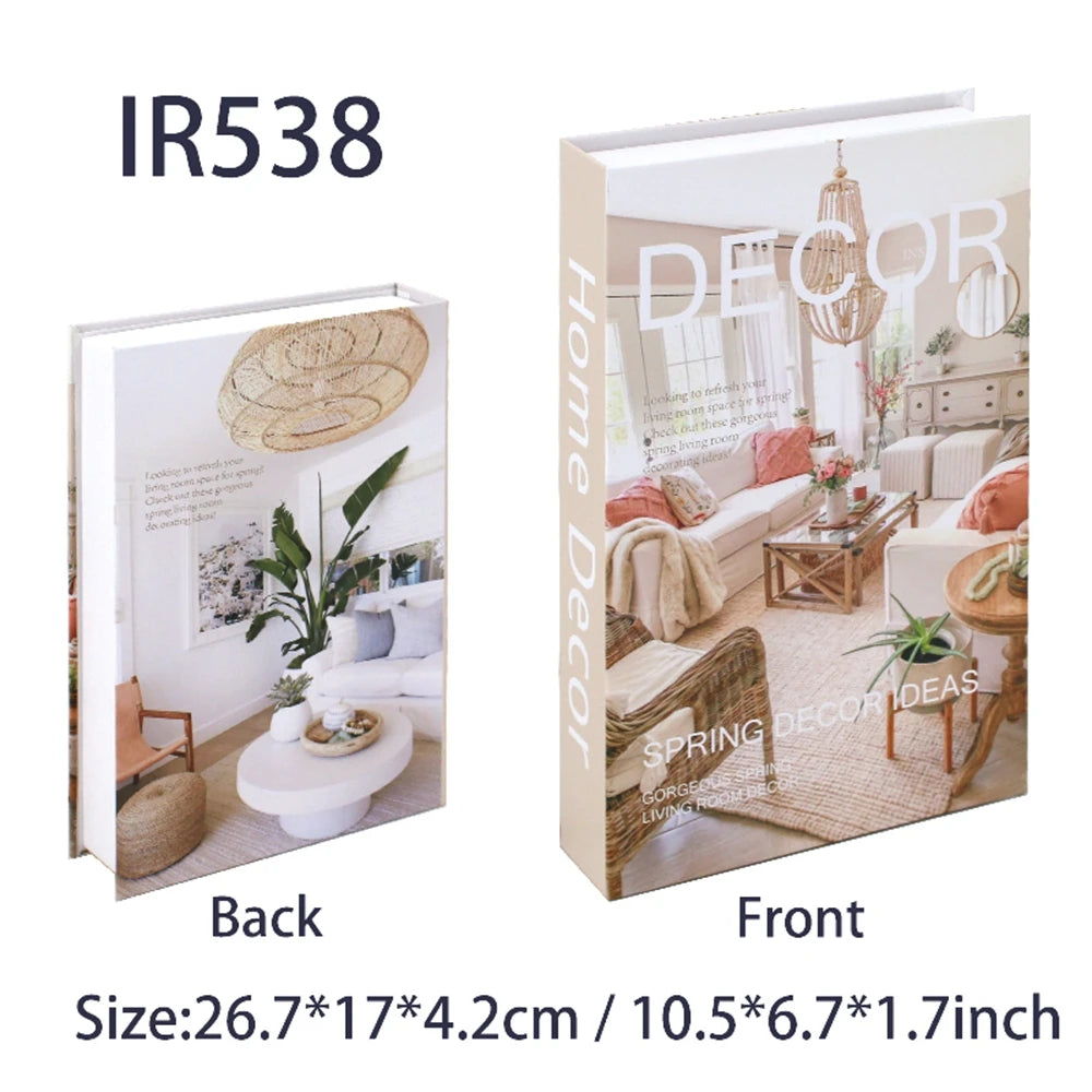 Ensemble Livres Décoratifs Factices Pliables Style Nordique