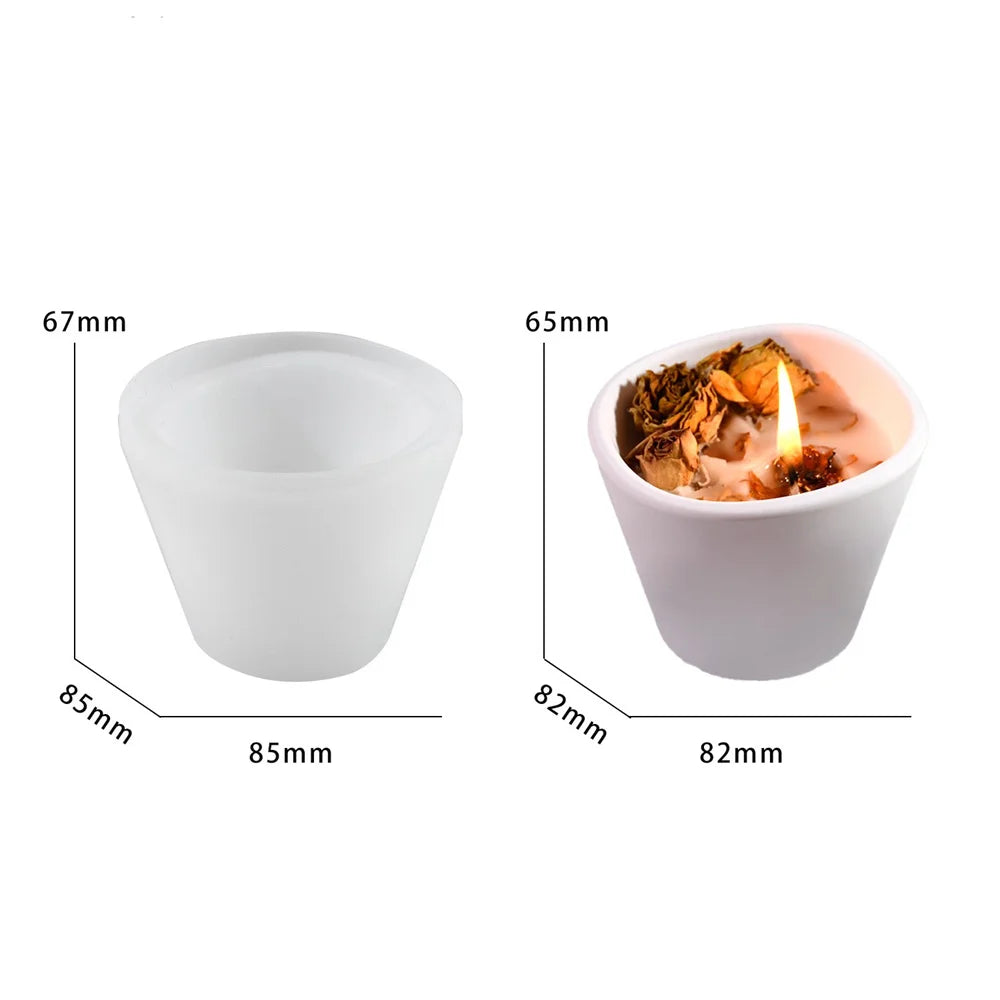 Candle Jar Mold – Silicone for Resin & Concrete