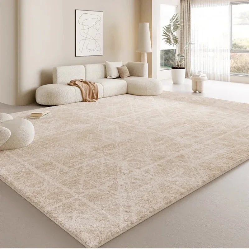 Tapis Léger Luxe Grande Surface Peluche Antidérapant