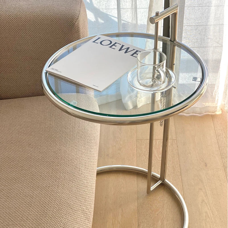 Table Basse Relevable en Verre - Design Marocain Moderne