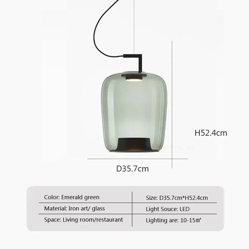Suspension en Verre Design Moderne pour Salon