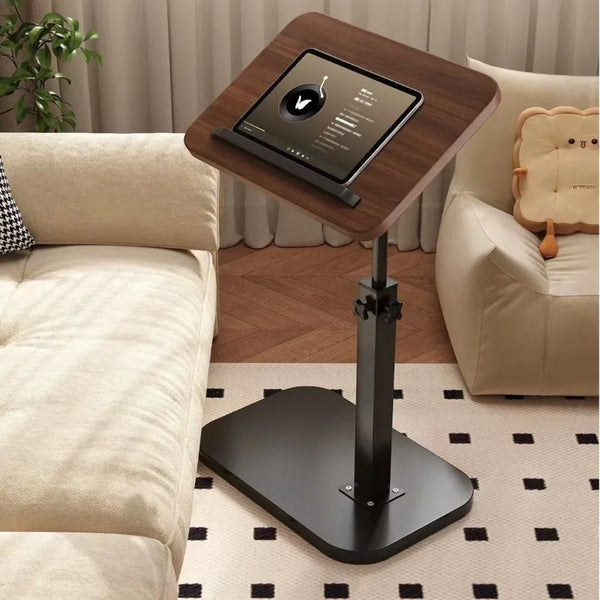 Table d'Appoint Pliante pour Canapé - Métal Rétractable