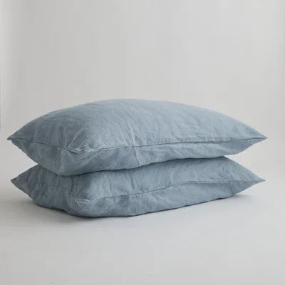 Housse de Coussin Lin Pur Format Enveloppe Coloris Uni