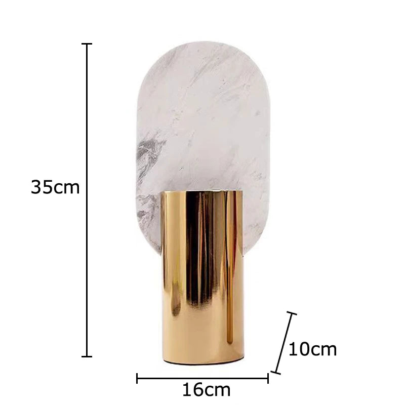 Vase en Marbre Géométrique - Design Épuré pour Fleurs