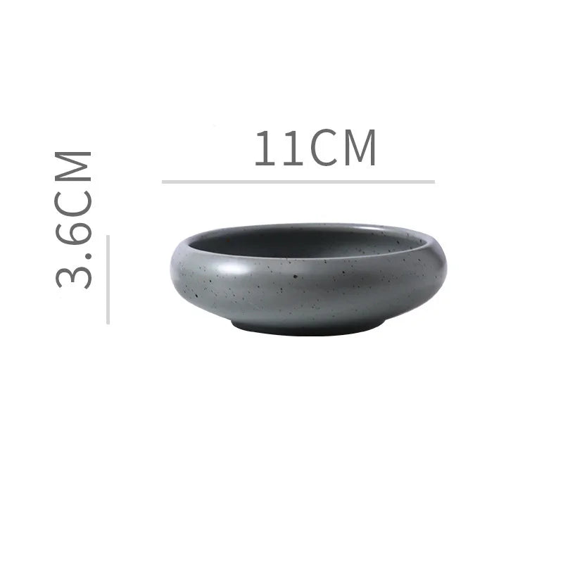 Ceramic Dip Bowl – Retro Condiment Dish