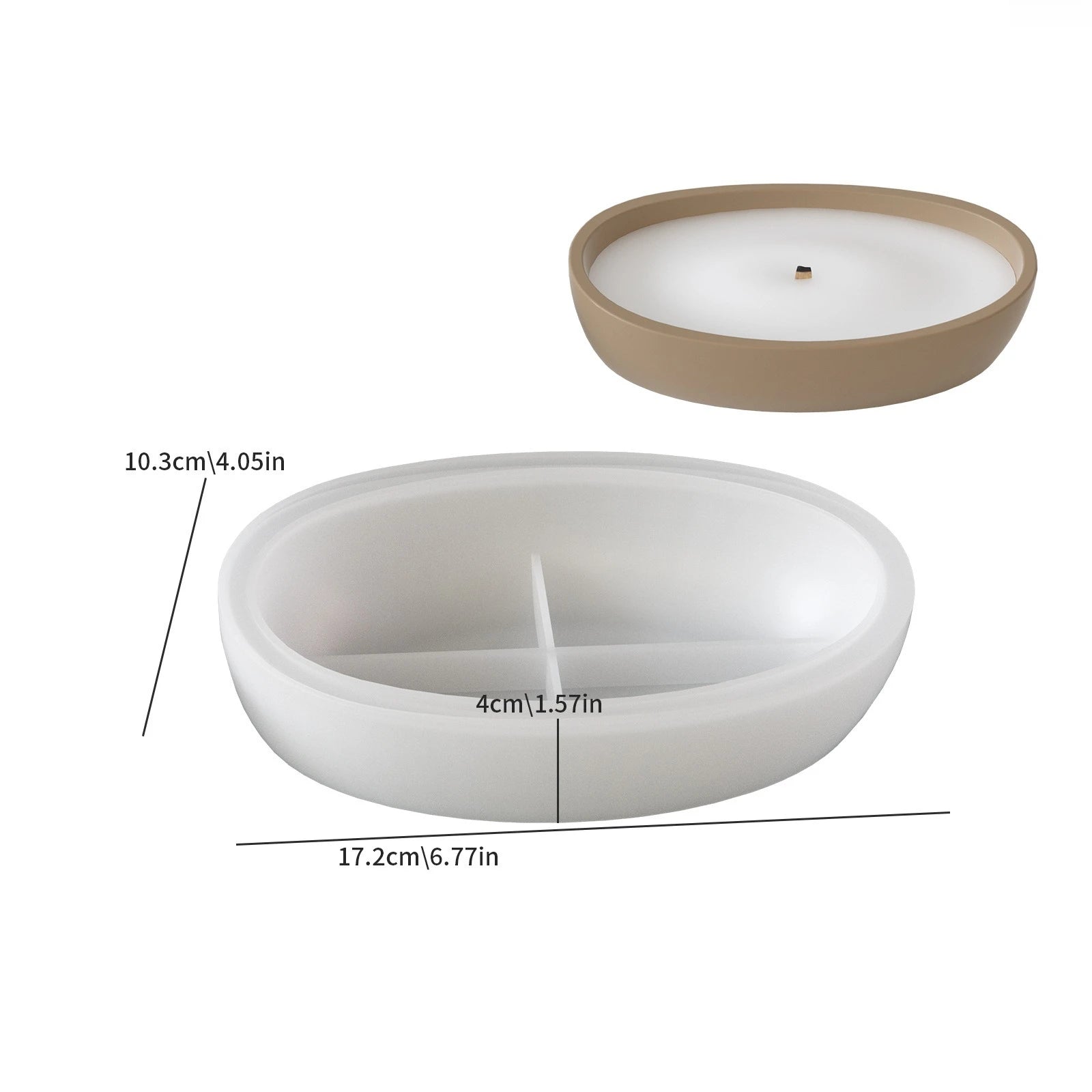 Moule en Silicone Ovale Forme Bateau - Loisirs Créatifs DIY