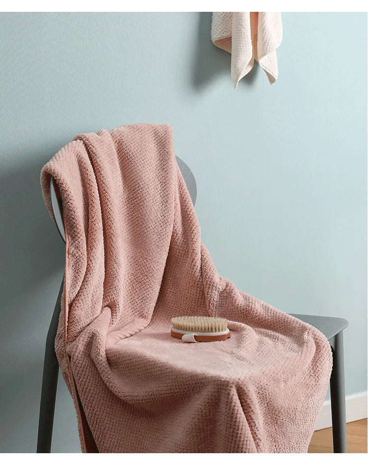 Serviette de Bain Microfibre Épaisse Grand Format 90x170cm