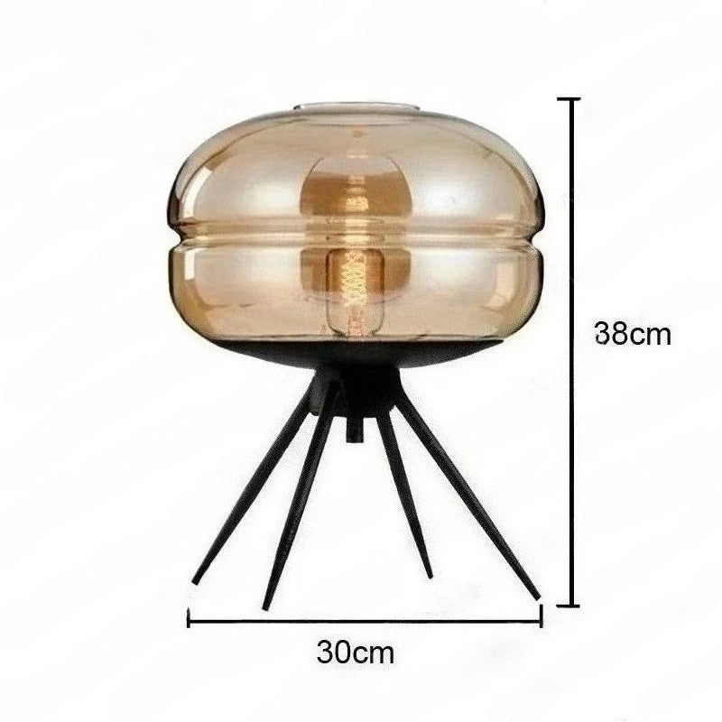 Lampe de Chevet Design Art Verre Style Postmoderne