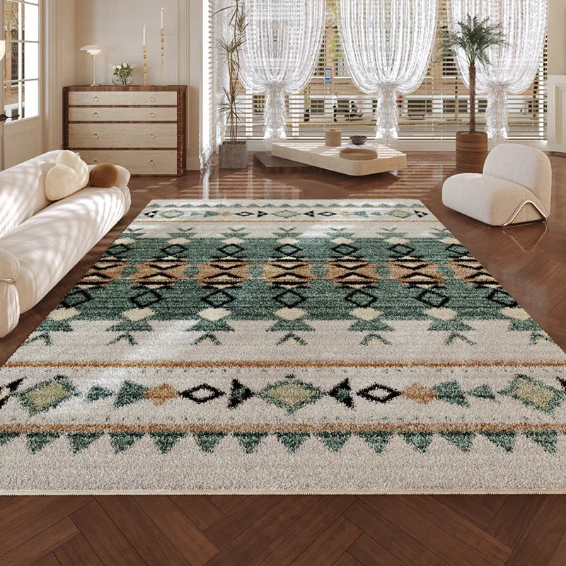Tapis Chaud Rétro Antidérapant Lavable Salon