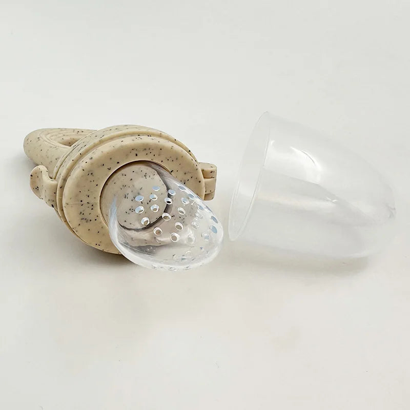 Grignoteuse en Silicone pour Bébé avec Couvercle