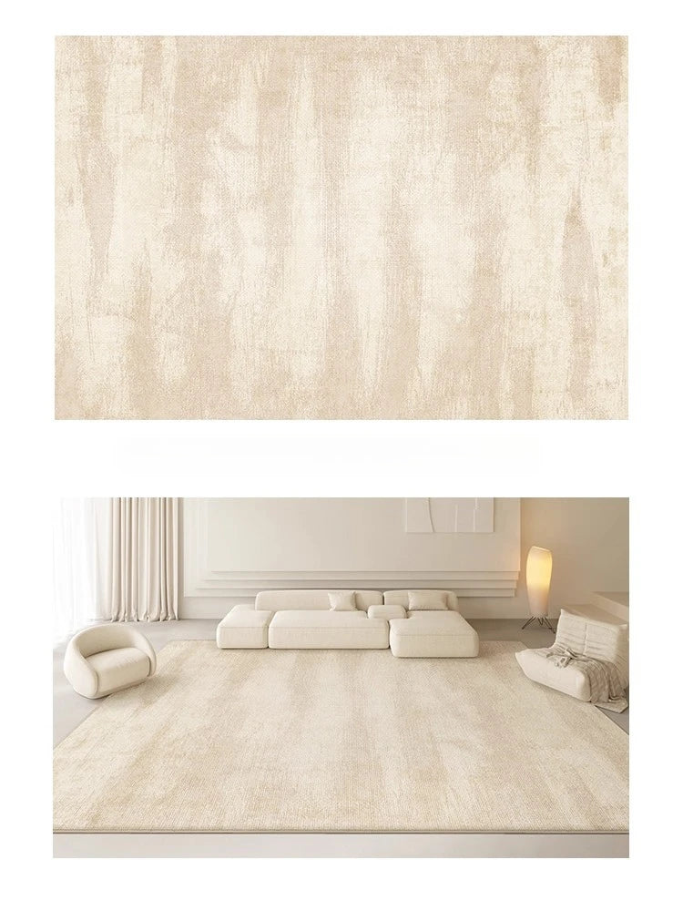 Grand Tapis Style Crème pour Salon et Chambre