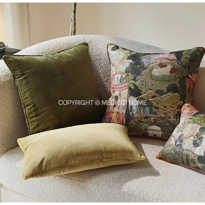 Housse de Coussin Lombaire Toscana - Charme Salon Italien