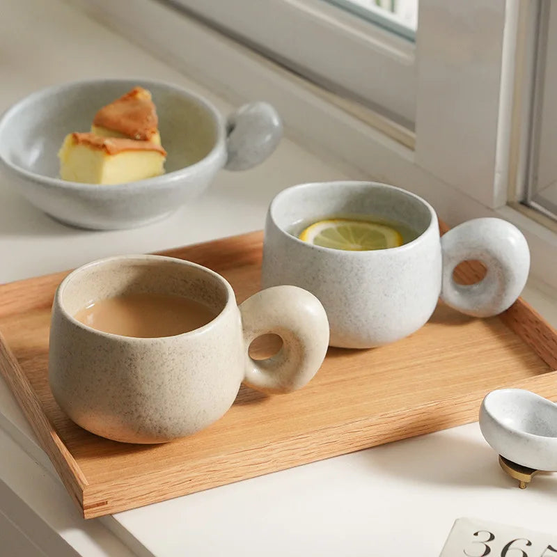 Tasse en Grès Japonais Rétro 300ml et 600ml