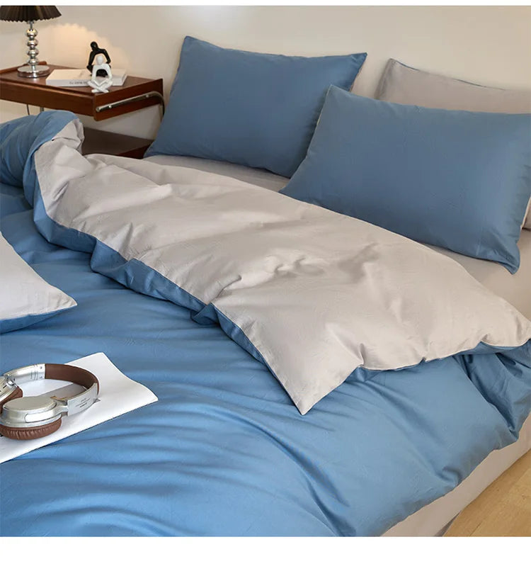 Parure de Lit en Coton Égyptien 3 Pièces