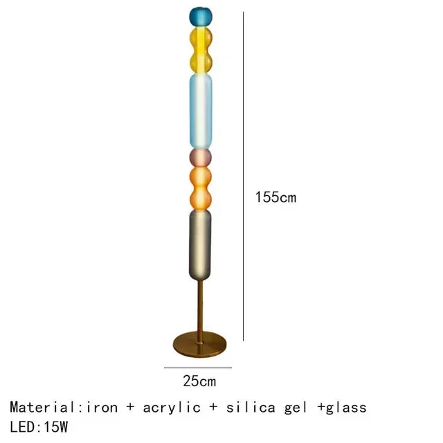 Suspension Design en Verre Coloré Vitrail
