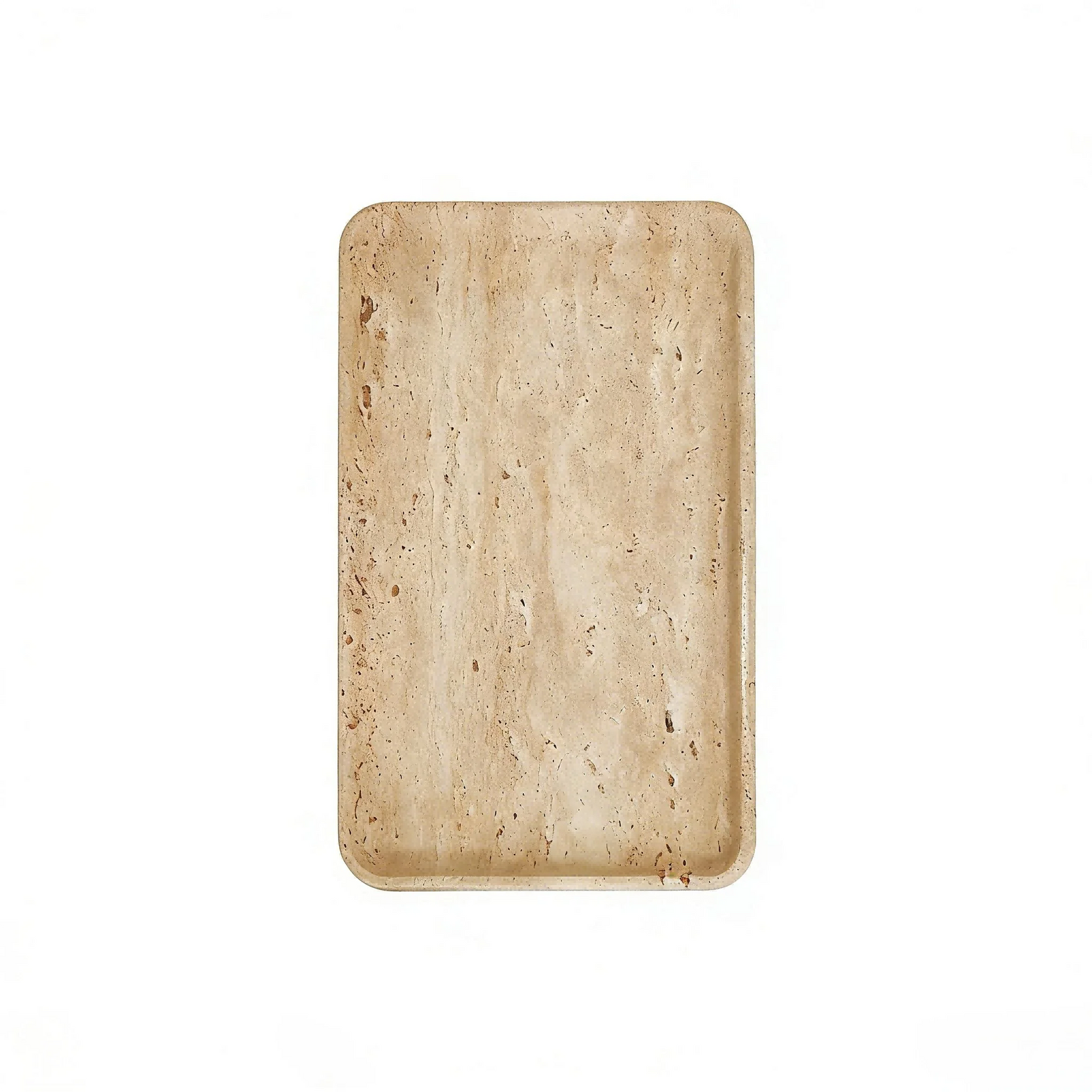 Plateau Coiffeuse Marbre Travertin Rectangulaire Luxueux