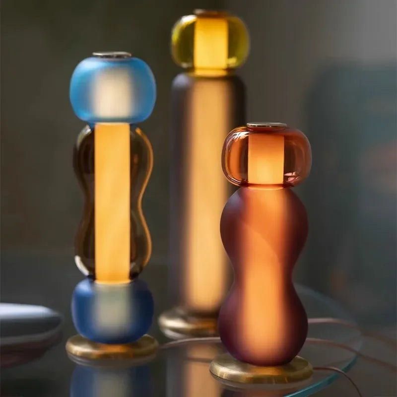 Suspension Design en Verre Coloré Vitrail
