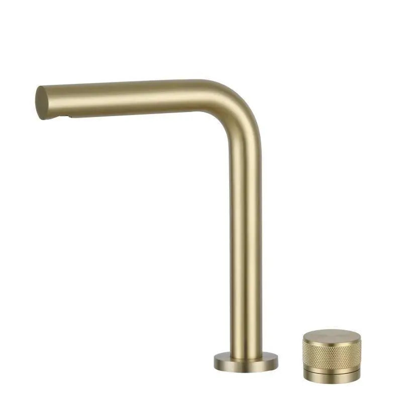 Robinet de Baignoire Or Rose Brossé Rotatif Grand Écart