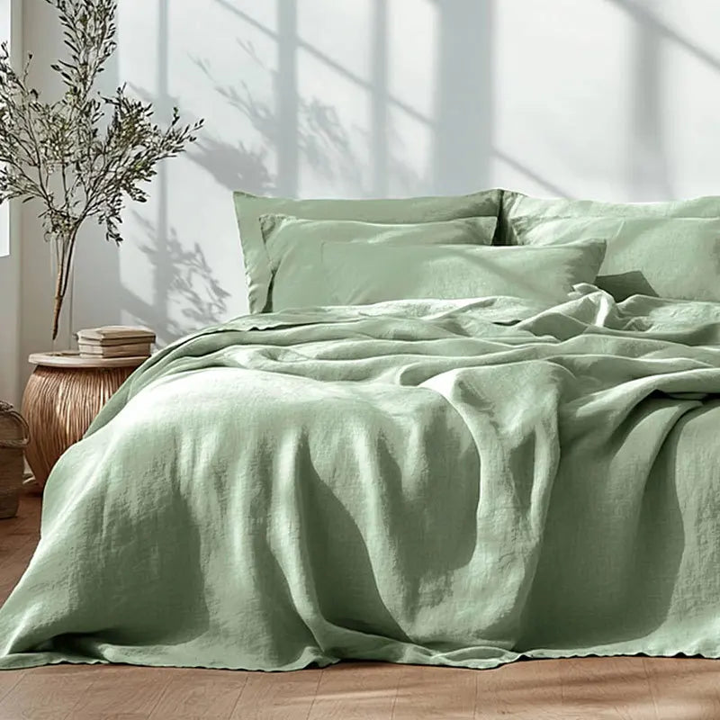 Ensemble de Draps 4 Pièces en Lin Pur - Confort Naturel
