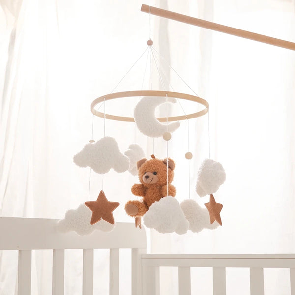 Mobile Musical en Bois pour Lit Bébé