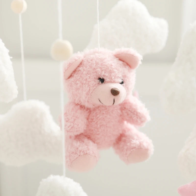 Mobile Musical en Bois pour Lit Bébé