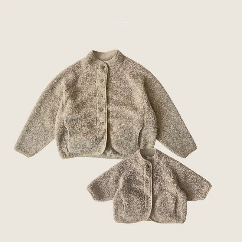 Manteau Enfant Matelassé Uni Style Coréen