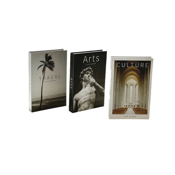 Livres Décoratifs Factices Design Créatif pour Table Basse