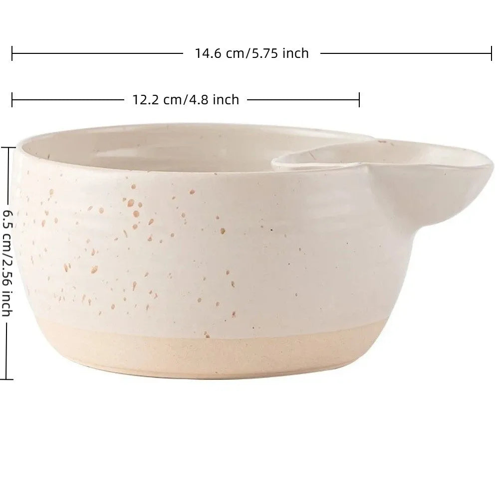 Polka-Dot Compartment Bowl – Japanese Stoneware