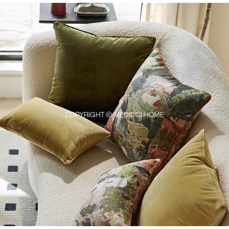 Housse de Coussin Lombaire Toscana - Charme Salon Italien