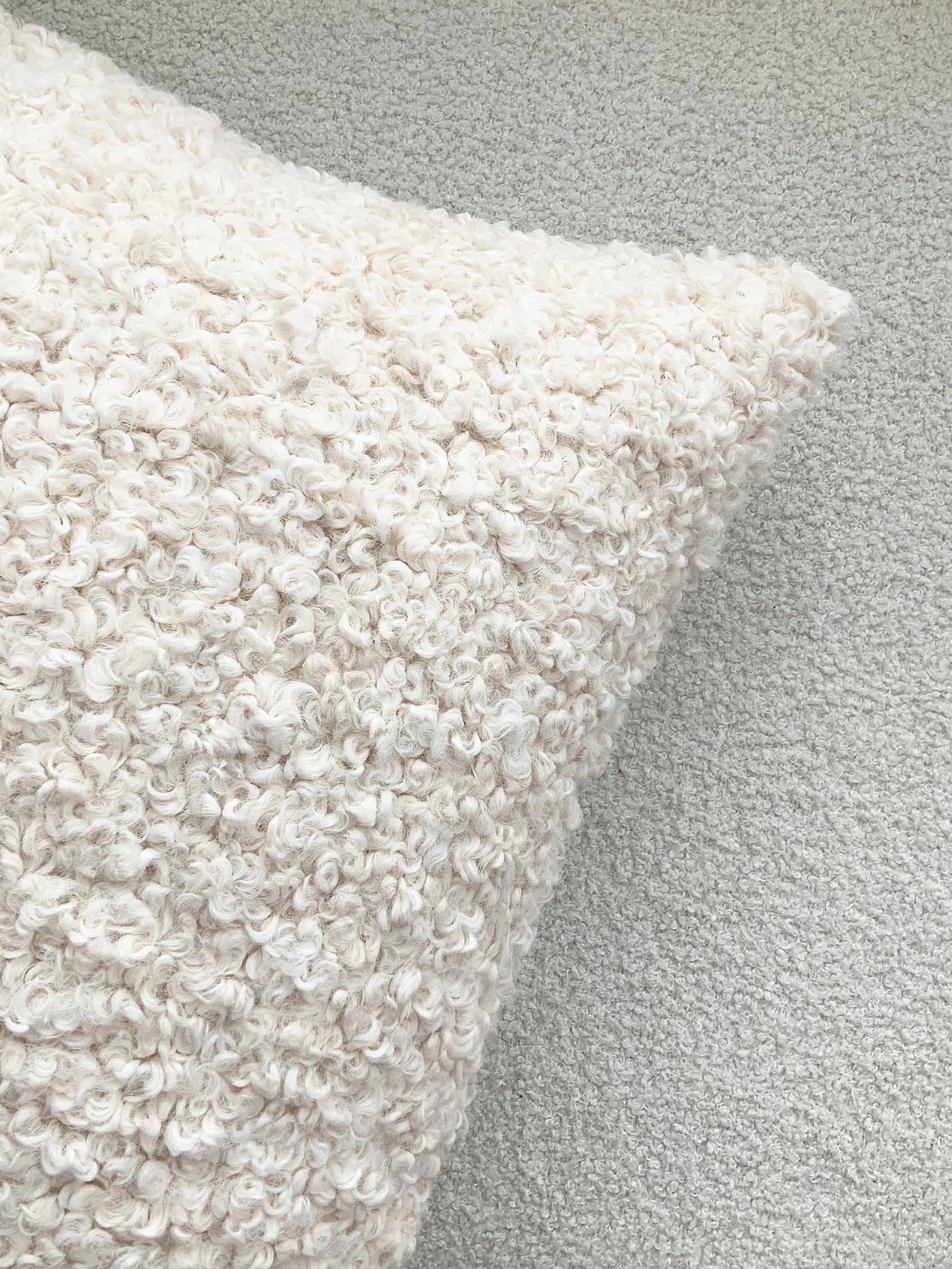 Housse de Coussin Teddy Fourrure - Douceur Peau de Mouton