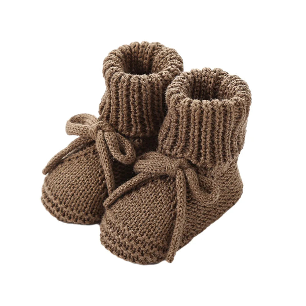 Chaussons Bébé Tricotés à Revers 0-12 Mois