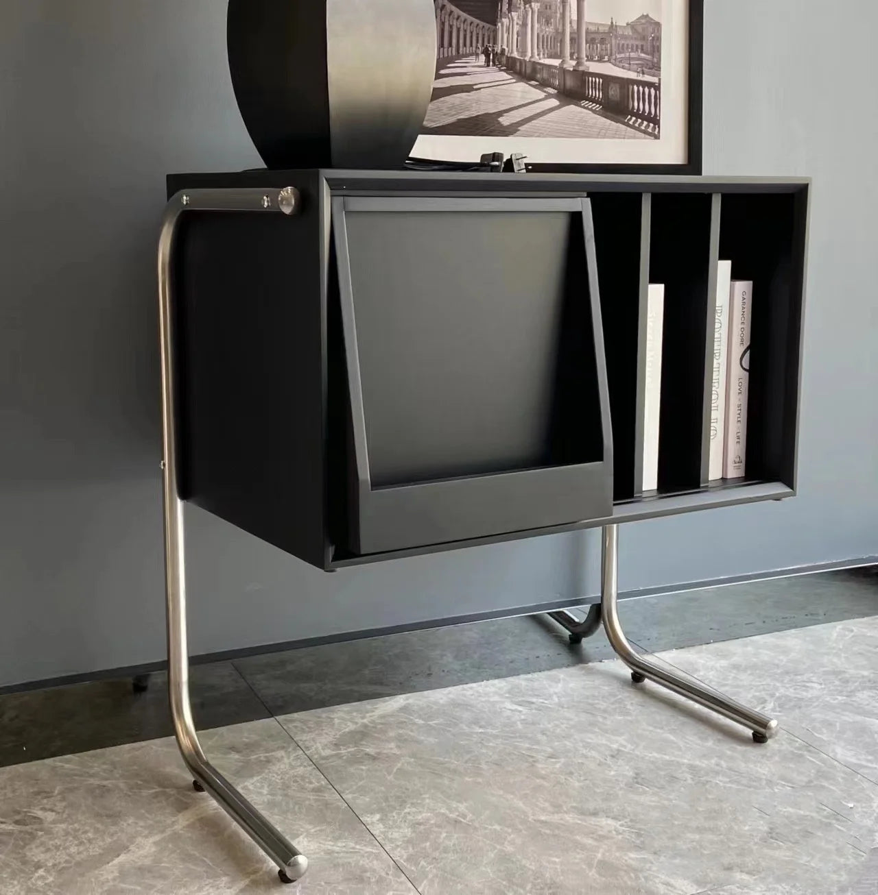 Étagère Scandinave en Bois Massif Multi-Fonction